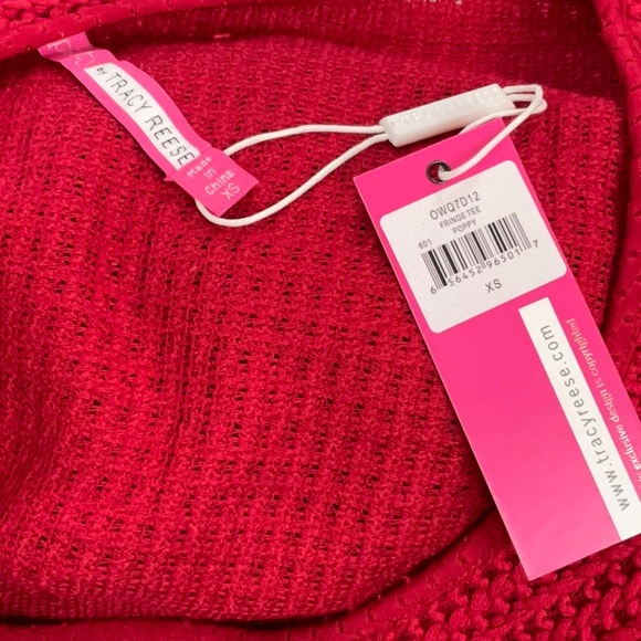 PLENTY BY TRACY REESE RED FRINGE SKIRT SET - Picture 5 of 10